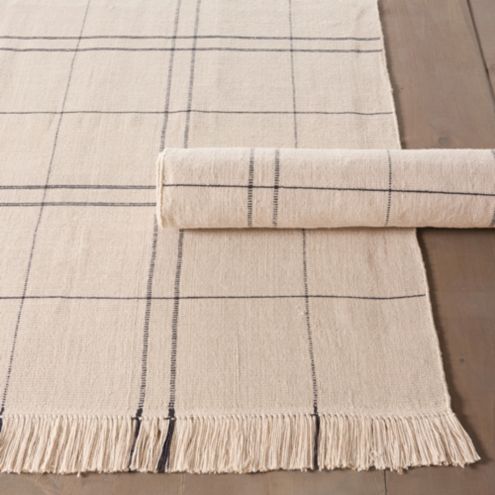 Barrow Performance Rug Handwoven Polyester with Fringe & Fade Resistant ...