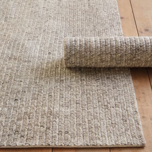 Braided Wool, Cotton & Viscose Hand Woven Area Rug