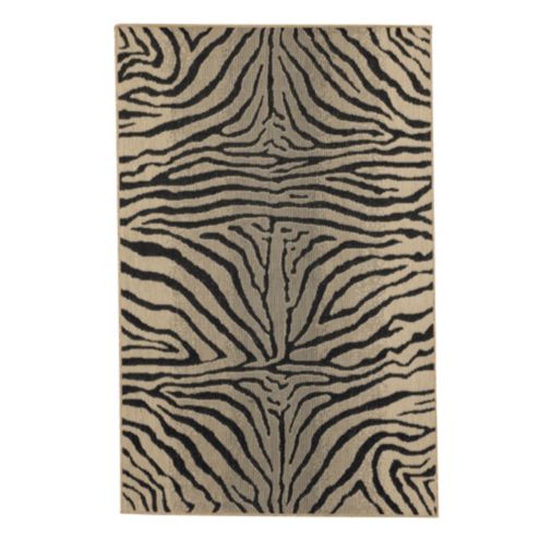 Zebra Belgique Indoor/Outdoor Rug | Ballard Designs