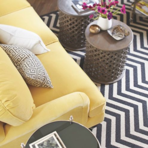 Chevron Stripe Indoor/Outdoor Rug | Ballard Designs