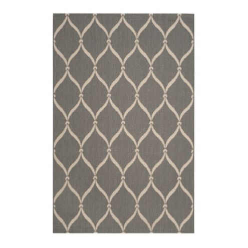 Palmetto Indoor/Outdoor Rug with Mediterranean Trellis Motif & Fade ...