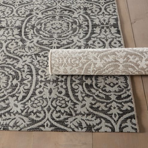 Gabby Indoor/Outdoor Rug with High/Low Texture & UV Protection for All ...