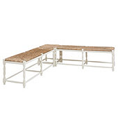Dorchester 3-Piece Bench Set - Two 3 Seat Benches & One Corner Bench