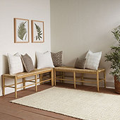 Eli 3-Piece Bench Set - Two 3-Seat Benches & One Single Bench