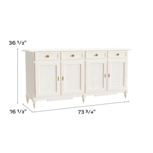 Casa Florentina Antoinette Sideboard with Solid Hardwood