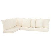 3-Piece Banquette Seat Cushion & Back Pillow Set - Two 48