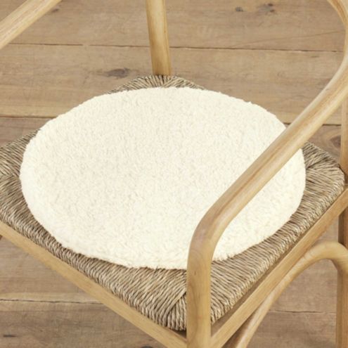 Cecily Tufted Stool & Bench Cushion Natural Linen - Ballard Designs