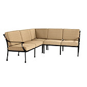 Amalfi 3-Piece Sectional with 4 Chair Cushion Set and 1 Corner Cushion Set