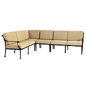 Amalfi 4-Piece Sectional with 5 Chair Cushion Sets and 1 Corner Cushion Set