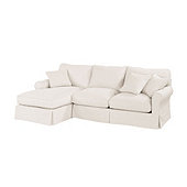 Baldwin Slipcovered 2-Piece Left Arm Chaise Sectional