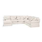 Baldwin 4-Piece Sectional Frame - Left Arm Chaise, Right Arm Loveseat, Armless Loveseat, and Corner