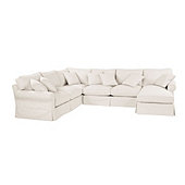 Baldwin 4-Piece Sectional - Right Arm Chaise, Left Arm Loveseat, Armless Loveseat , and Corner Frame