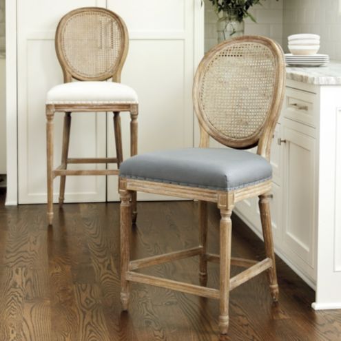 Louis Cane Back Counter Stool Ballard Designs