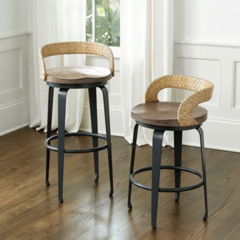 Ballard designs wicker online bar stools