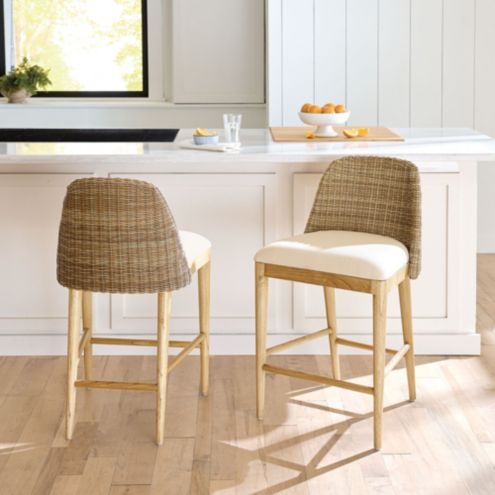 Counter height stools online wicker