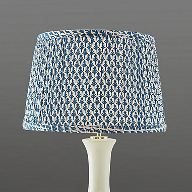 Lamp Shades Light Fixture, Navy Blue Table Lamp Shade Pleated Tapered
