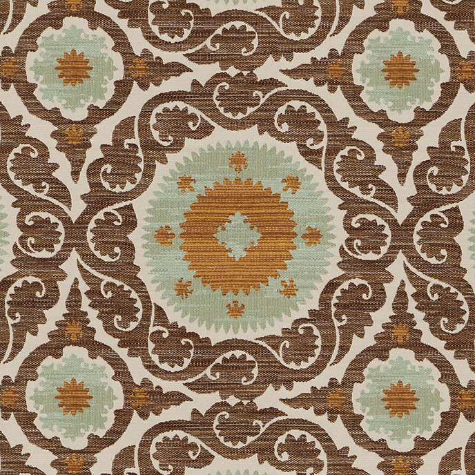 Chandra Celadon Fabric By The Yard | Ballard Designs