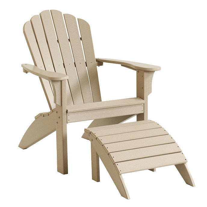 HDPE Adirondack Chair & Ottoman Ballard Designs
