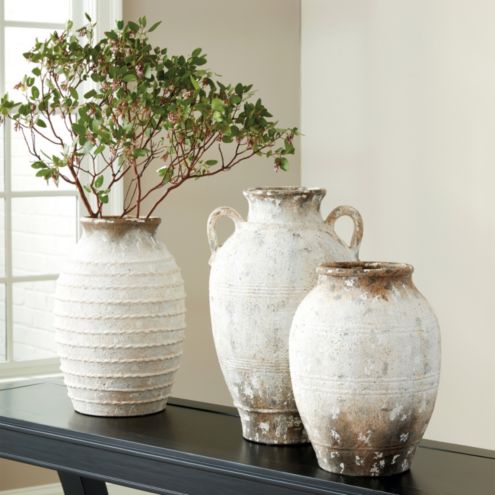 Artisan Hand Painted Earthenware Vases - Pottery Barn Australia