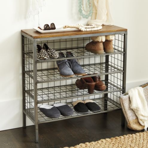 Entryway Storage Shoe Racks Ballard Designs