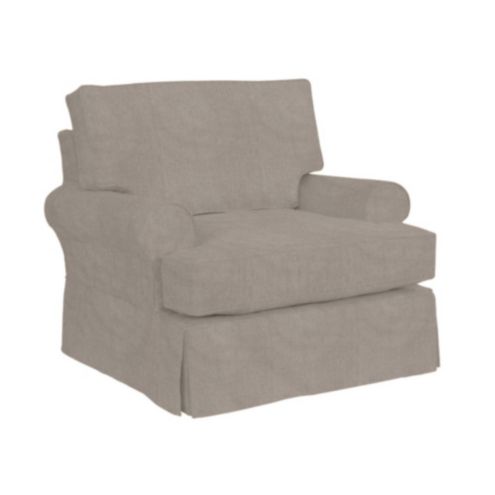 Suzanne Kasler Signature 13oz Linen Davenport Club Chair Slipcover