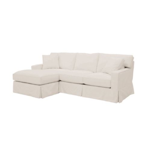 Baldwin 2 Piece Sectional With Left Arm Chaise Slipcover Special Order Fabrics Ballard Designs