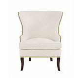 Thurston Wing Chair with Antique Brass Nailheads