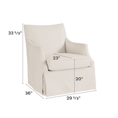 Larkin upholstered outlet swivel armchair