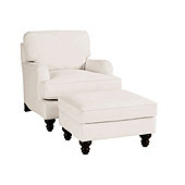 Eton Upholstered Club Chair & Ottoman