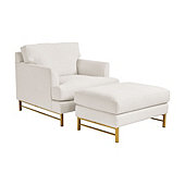 Kathryn Upholstered Chair & Ottoman