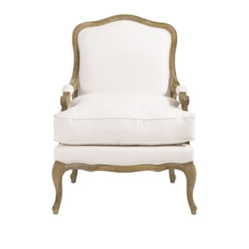 Louisa Upholstered Bergere Chair Ballard Designs