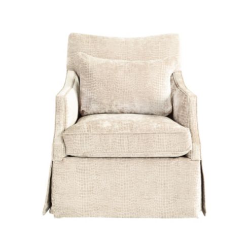 linen glider chair