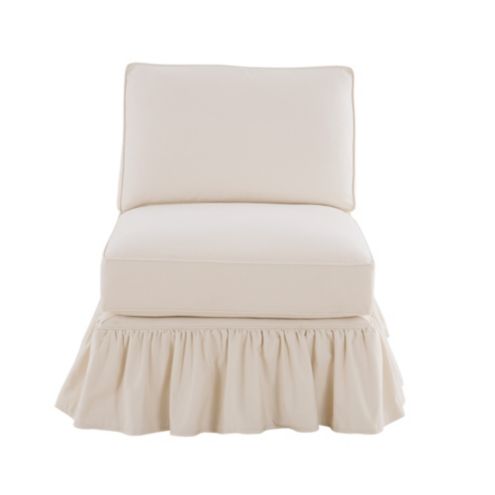 Willoughby Slipper Chair with Ruffle Skirt