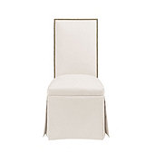 Upholstered Parsons Chair with Nailhead trim