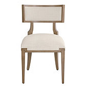 Mila Klismos Dining Chair in Sandberg Parchment - Set of 2
