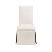 Upholstered Parsons Castered Chair Without Nailheads
