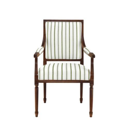 Louis Xvi Sq Back Arm Chair