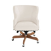 Suzanne Kasler Carson Desk Chair with Pewter Nailheads