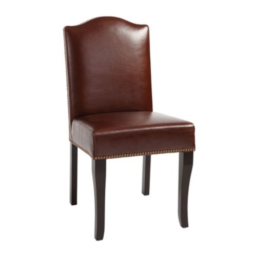 Kingsley Leather Dining Chairs - Set of 2 | Ballard Designs