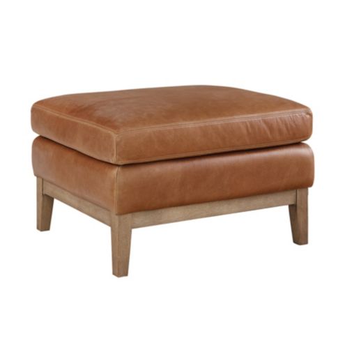 Hartwell Leather Ottoman