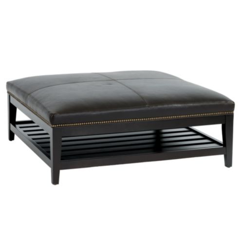 Carmen Leather Ottoman