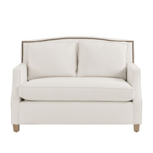 Carlton Twin Sleeper with Brass Nailheads