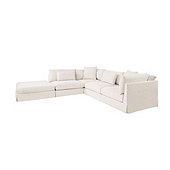 Roswell Right Arm Sectional with Ottoman