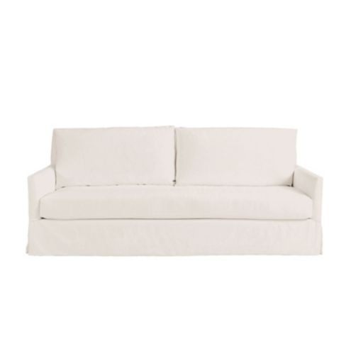 Donna Two Cushion Or Single Bench Seat Fabric Sofa With Track Arms