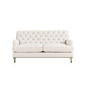 Maggie Apartment Sofa with Brass Nailheads