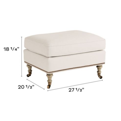 Nailhead ottoman deals