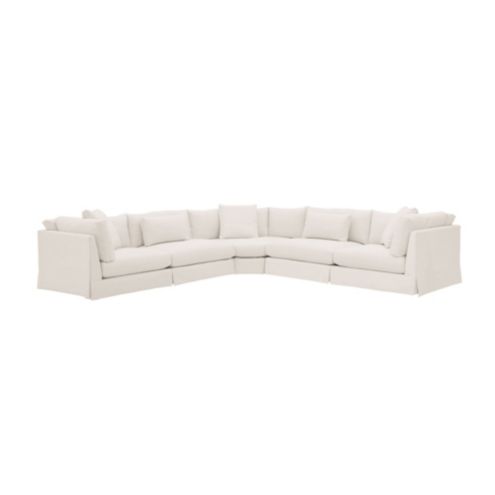 Sectional couch deals with rounded corner