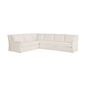 Suzanne Kasler Mathes 3-Piece Sectional with Right Arm Sofa, Corner and Left Arm Loveseat