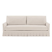Suzanne Kasler Mathes Sofa with Box Pleat Skirt