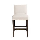 Harris Counter Stool with Brass Nailheads